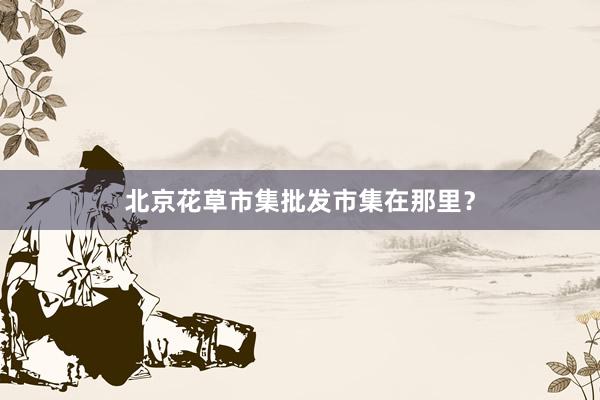 北京花草市集批发市集在那里？